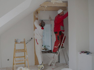 Painters at work Painters at work